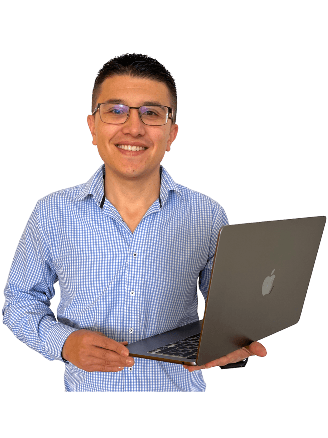 Camilo Pardo con MacBook